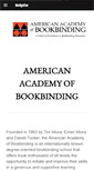 Mobile Screenshot of bookbindingacademy.org